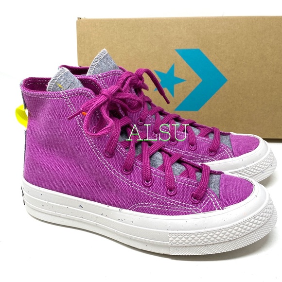 Converse Chuck 70 High Canvas Cactus Flower Sneakers Women's Size 6.5 7 168614C - Picture 4 of 10